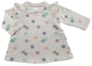 H&M råhvid babykjole str. 62