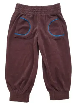 Nye Småfolk brune frotté bukser str. 74