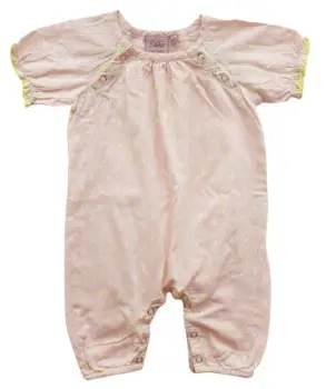 Petit tynd pudderfarvet sommerdragt str. 62