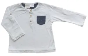 Zara babyboy hvid langærmet bluse str. 68