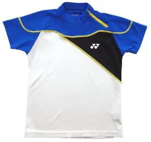 Yonex hvid/blå kortærmet badminton T-shirt str. S