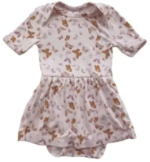 Smallstuff rosa kortærmet bodykjole str. 68