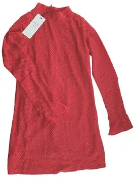 Ny Hound postkasserød langærmet kjole