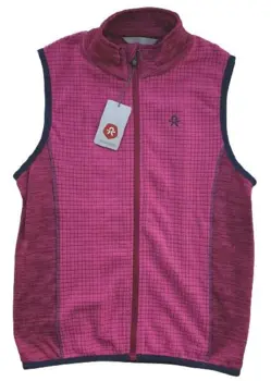 Ny Color kids rødlilla fleece vest str. 128