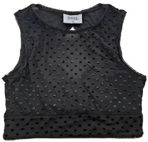 Ny D-xel sort plettet pige top