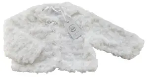 Ny Cool Club hvid blød jakke str. 74