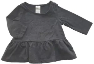 H&M mørkegrå T-shirt kjole str. 56