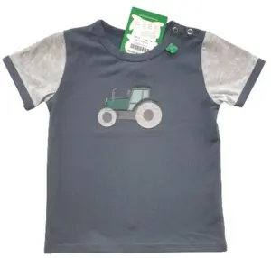 Ny Fred's world grå kortærmet T-shirt str. 74