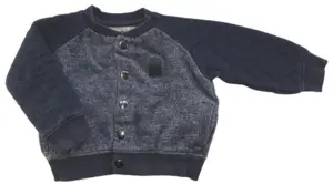 Minymo mørkeblå sweat cardigan str. 74