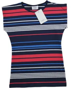 Ny D-XEL stribet kortærmet T-shirt