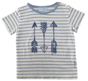 Noa Noa råhvid kortærmet stribet T-shirt str. 68