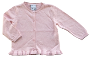 VRS lyserød finstrikket cardigan str. 68