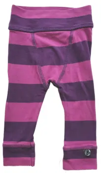 Danefæ lilla stribede leggings str. 1/4