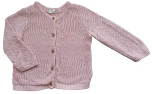 H&M rosa finstrikket trøje str. 74