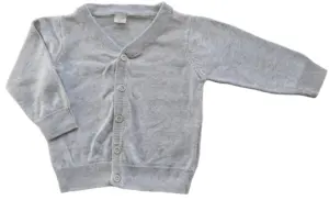 Name it lysegrå finstrikket cardigan str. 80