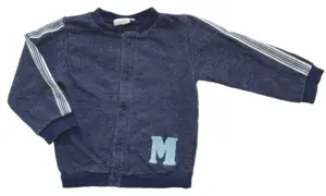Minymo mørkeblå sweat cardigan str. 80