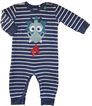 Fred's world mørkeblå stribet heldragt str. 68