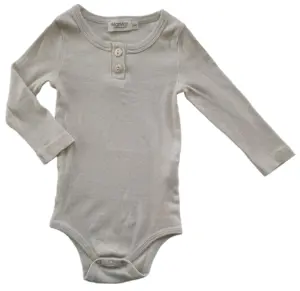 MarMar beige langærmet rib body str. 6m