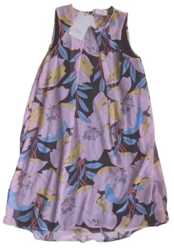 Ny D-XEL lyselilla blomstret kjole str. 12 år