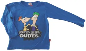 Name it blå langærmet T-shirt str. 104