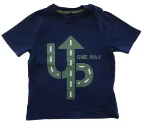 Me Too mørkeblå kortærmet T-shirt str. 92