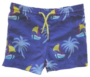 Blå badeshorts str. 98