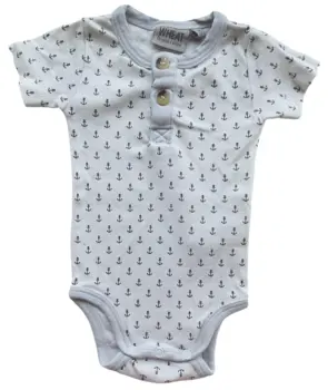 Wheat hvid kortærmet body str. 56