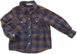 The New blå og brun ternet skjorte str. 80
