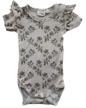 Lil' Atelier lys beige kortærmet body str. 62