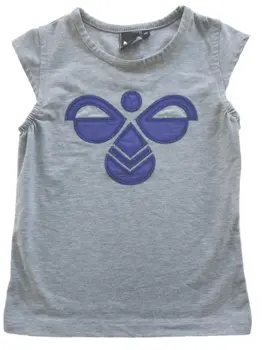Hummel lysegrå ærmeløs bluse str. 98