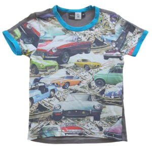Molo kortærmet T-shirt med biler str. 110