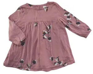 Pomp de lux mørk pudderfarvet kjole str. 86