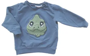 Name it gråblå langærmet sweatshirt str. 80