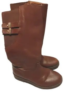 H&M rødbrune lange støvler str. 31