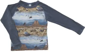 Molo gråblå langærmet bluse str. 116