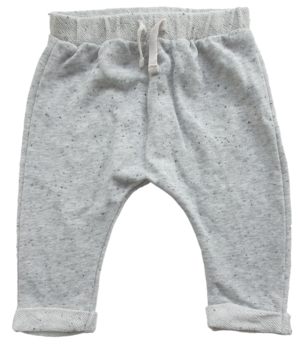 H&M lysegrå melerede sweatpants str. 62