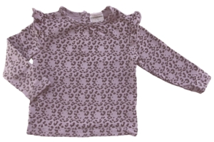 Friends lilla mønstret sweat bluse str. 74