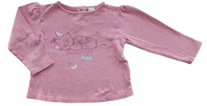 Disney lyserød langærmet bluse str. 92