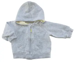 H&M lysegrå meleret sweatshirt str. 62