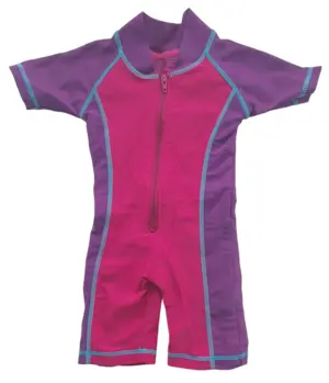 Pacific pink og lilla UV-heldragt str. 68