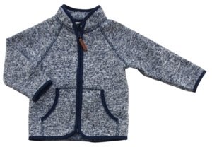 H&M blå og hvid langærmet strikket trøje str. 92