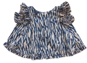 Pomp de lux pudderfarvet sommertop str. 80