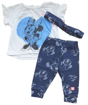 Disney baby hvidt og blåt sæt str. 62