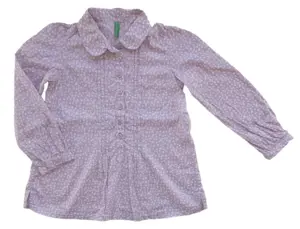 Benetton lyslilla langærmet kjole str. 86