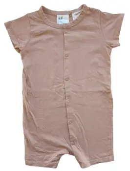 H&M terracotta farvet heldragt str. 80