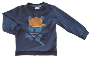 Minymo langærmet mørkeblå sweatshirt str. 92