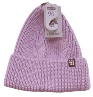 Ny Color kids lyslilla-rosa strikket uld hue