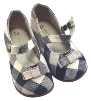 Burberry råhvide og sortternede sko str. 22