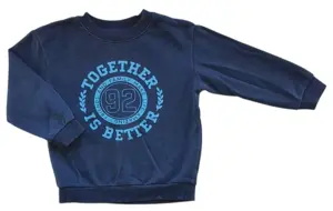 H&M langærmet blå sweatshirt str. 98-104