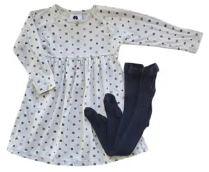 Holly's råhvid langærmet kjole str. 80